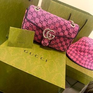 Gucci Marmont Multicolor Bag & Bucket Hat (LIMITED EDITION)